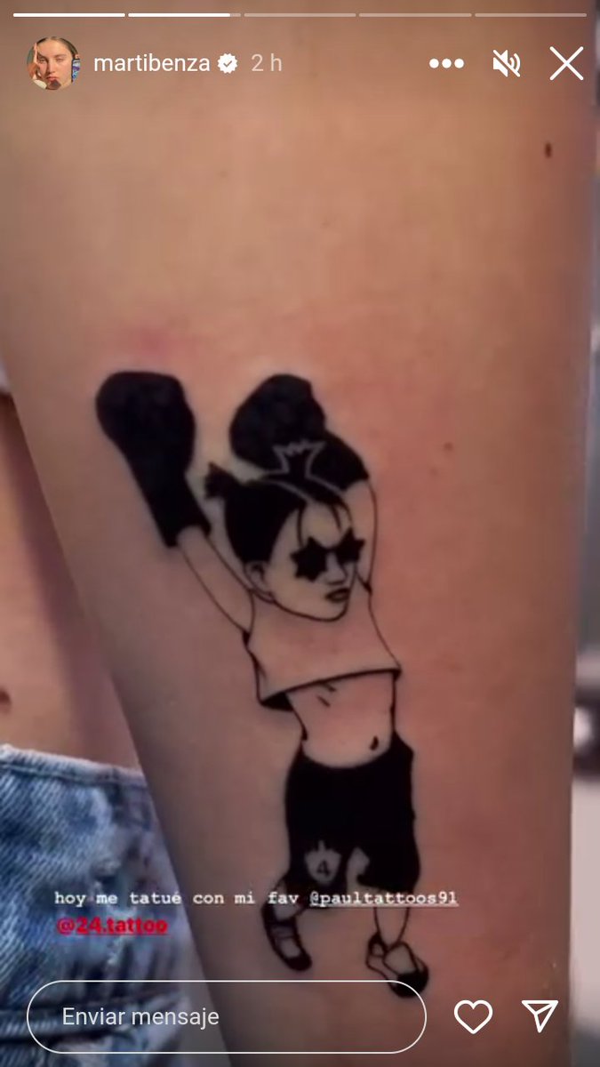 naaaa marti se tatuó a cami jara boxeadora