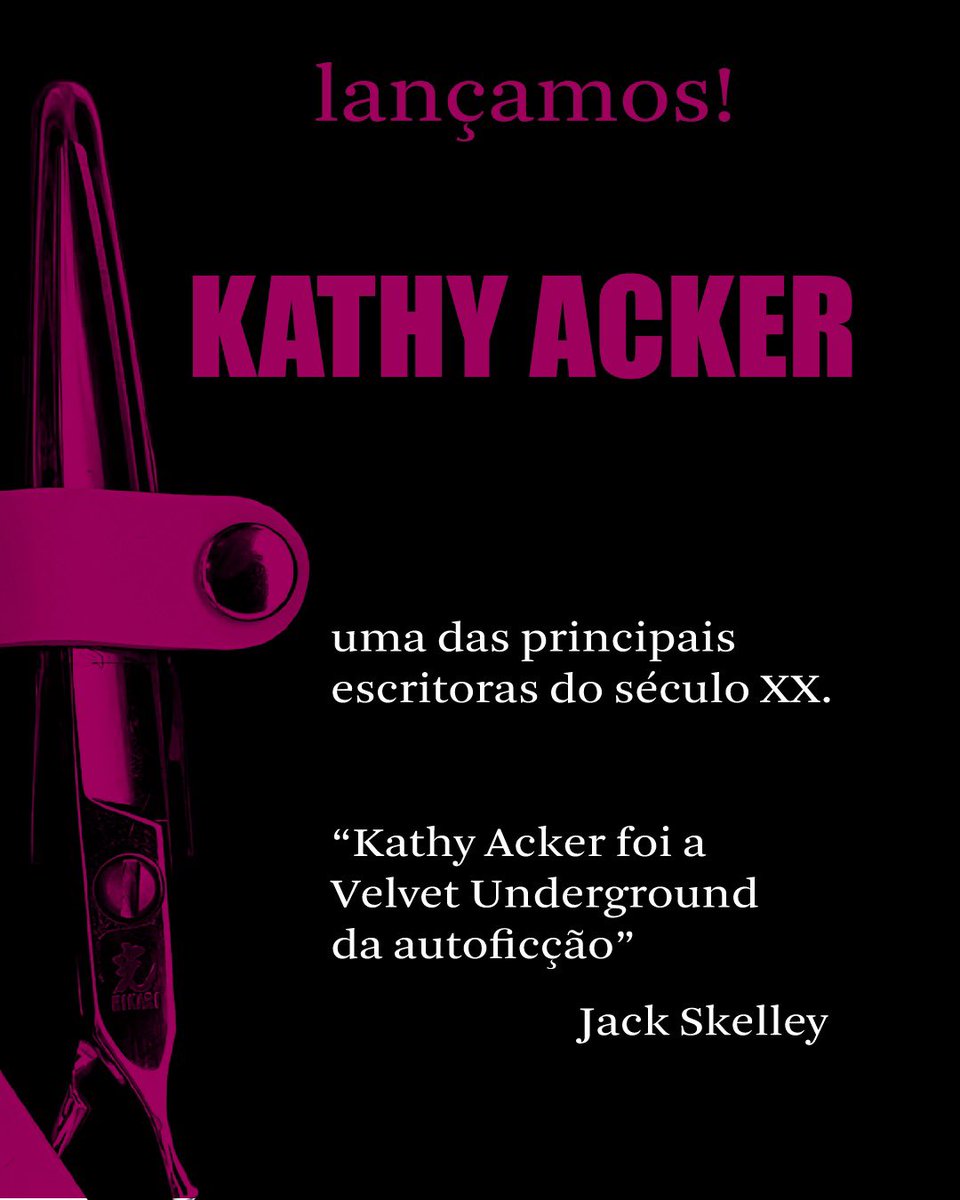#kathyacker , a #velvetunderground da autoficção, enfim em português! 
crocodilo.press
