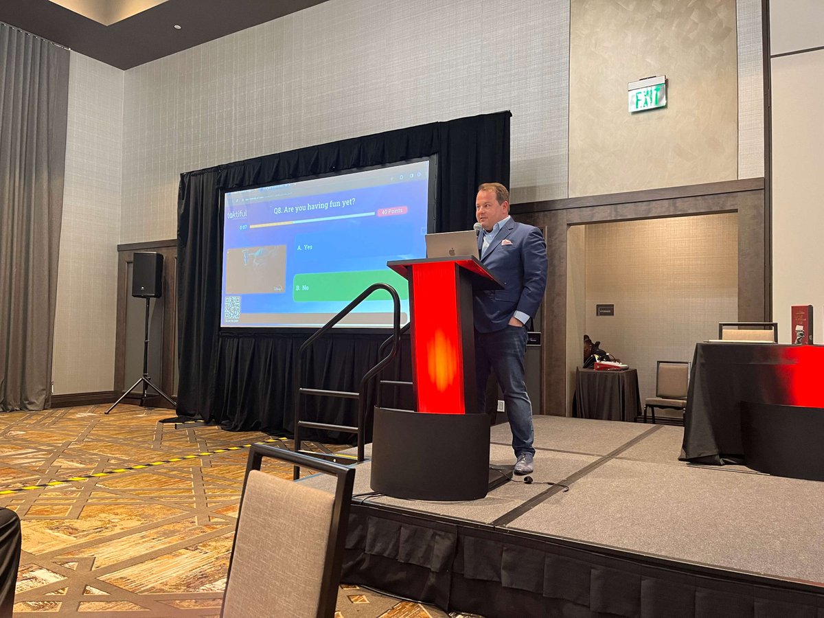We had a great time at the Print Embellishment Conference Trivia! Thank you to the game show host Kevin Abergel, of Taktiful!
