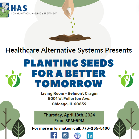 Join us at HAS for an inspiring event dedicated to nurturing communities and planting seeds of positive change! Join us for an afternoon of connection, inspiration, and action as we discuss ways to create a brighter future.  #HAS #PlantingSeeds #BetterTomorrow #CommunityEvent