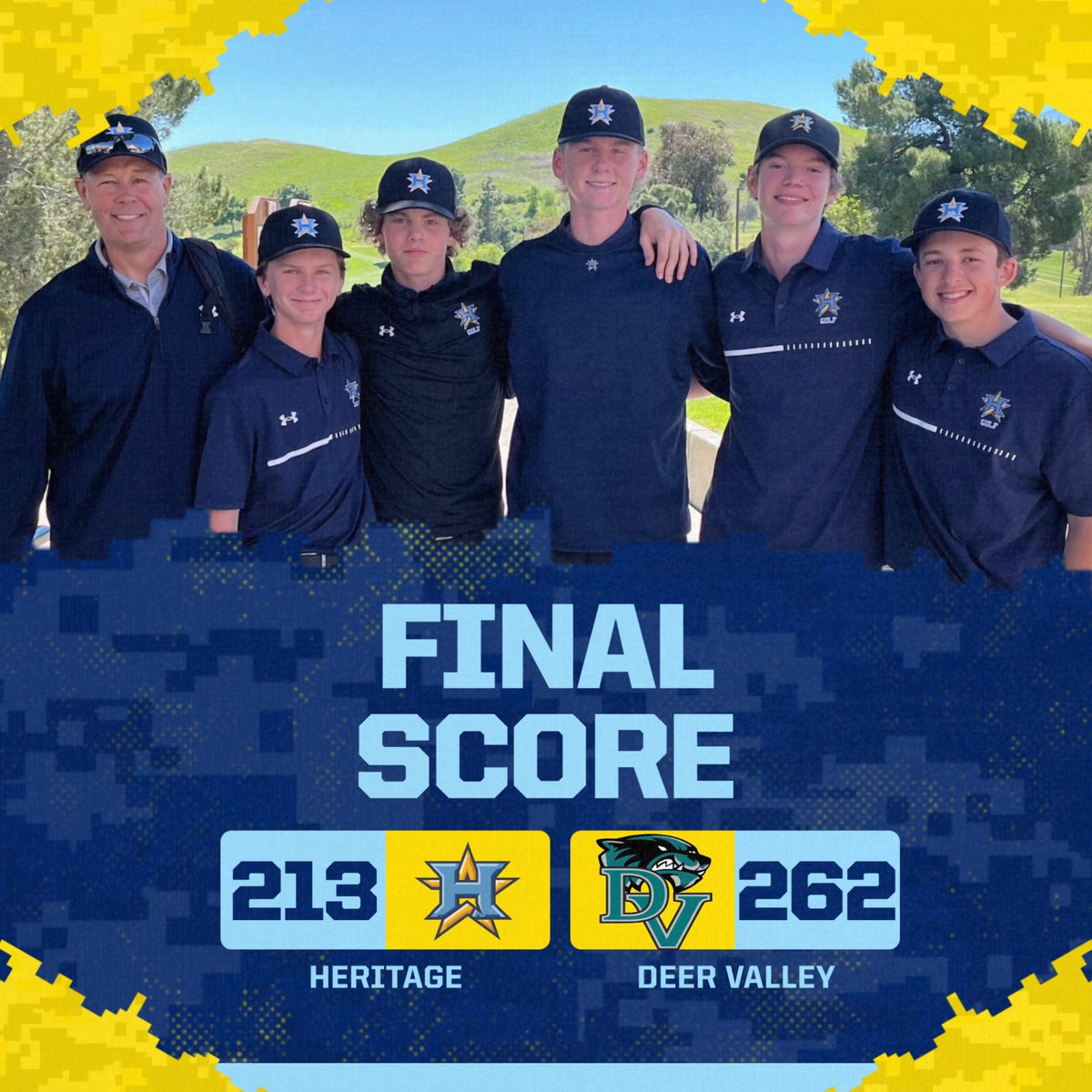 Boys golf improved to 7-1 in league play and remained tied for first in the BVAL with yesterday's win over Deer Valley, one day after placing third at the Gambetta Invitational! The boys are playing great as we head towards the league tournament at the end of this month!