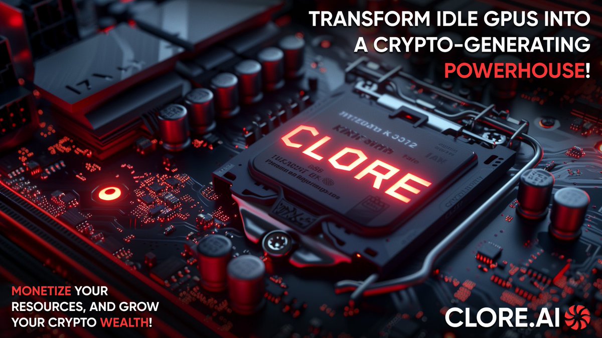 🌐 Transform idle GPUs into a crypto-generating powerhouse.

Lease your video cards on CLORE.AI and join the revolution of passive earning.  

Monetize your resources, and grow your crypto wealth!

Read more here 
clore.ai/clore-overview…