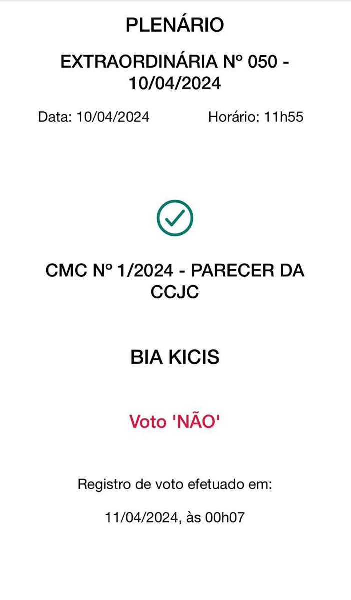 Votei pela observância da CF. Não podemos fazer concessões ao que é correto, ao que é legal e constitucional. Após julgado, se condenado, Chiquinho Brazão pagará por seu crime. Se descumprirmos a CF, todos pagaremos o preço da insegurança jurídica.