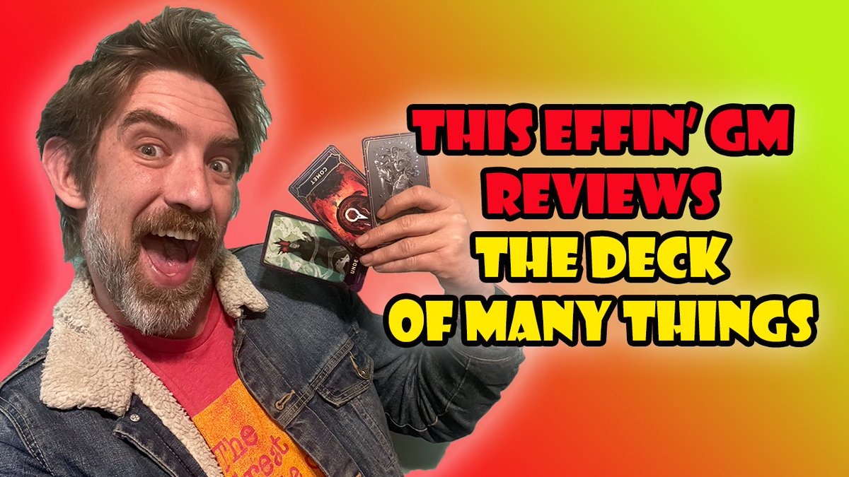 Its time for a GIVEAWAY of THE DECK OF MANY THINGS! Rules: 📽️ Subscribe to my Youtube Channel 📷 Comment on the linked Youtube video with your Twitter U/N 📷 Retweet this Tweet 😍Follow me here on Twitter! 🇺🇸 US ONLY Deadline: 4/26/24 or 2K Followers youtu.be/rqs4voMzHyI