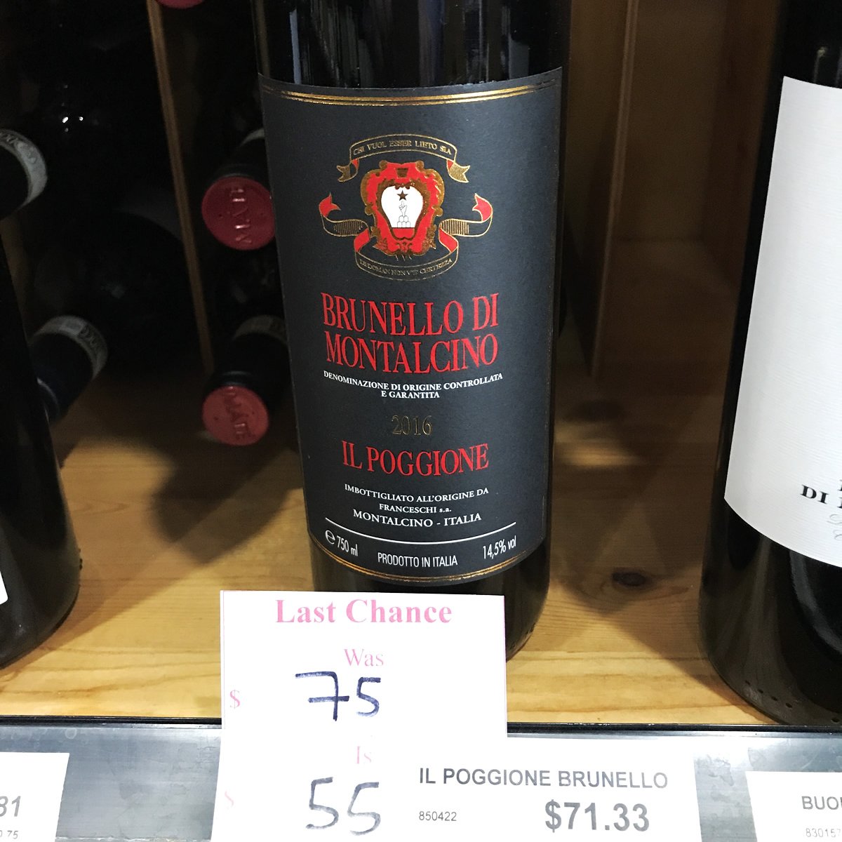 🎉Now just $55 (Reg. Price $75) — 2016 Il Poggione (Proprietá Franceschi) Brunello di Montalcino. Snag a bottle while supplies last!

#yegwine #winelover #yeglocal #edmontonwine