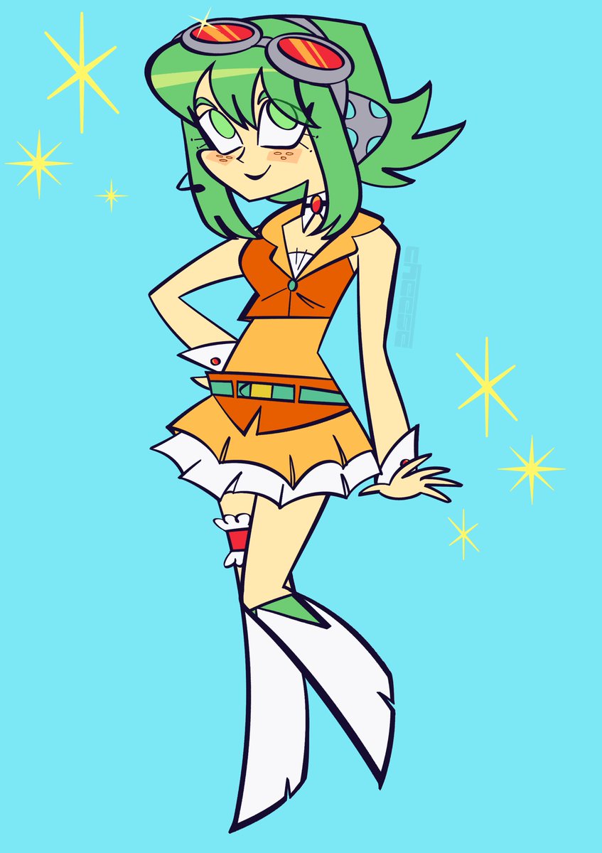 She needs you to defeat all her 7 exes 

#GUMI #Megpoid #vocaloid #fanart