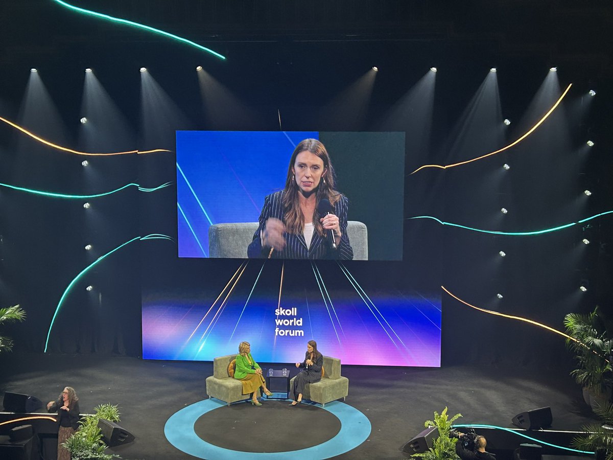 Inspiring and refreshing candor from @jacindaardern on redefining what it means to be a leader at #SkollWF