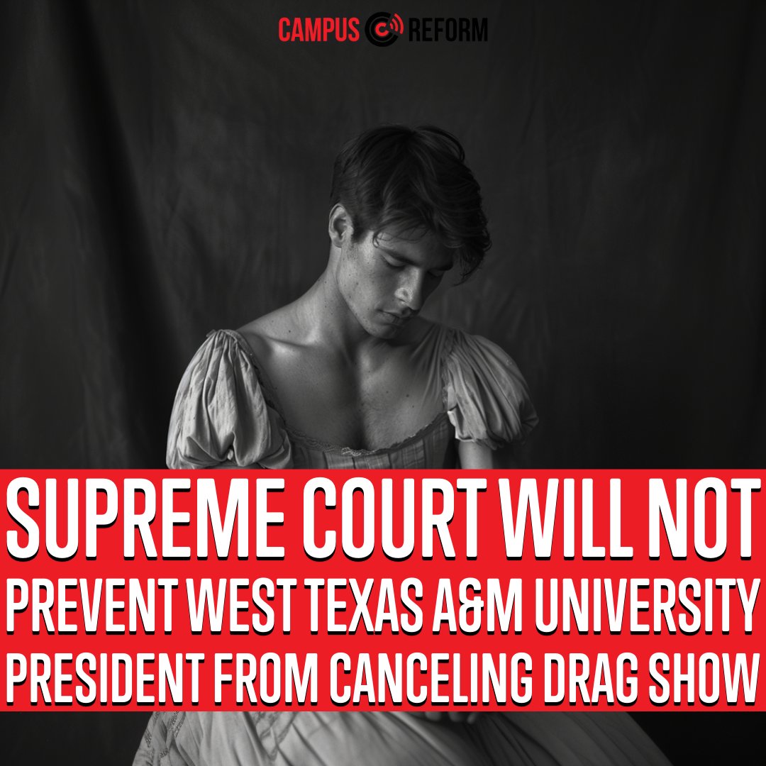 🚨Supreme Court will not prevent West Texas A&M University president from canceling drag show Read the full story here: hubs.ly/Q02stHM80