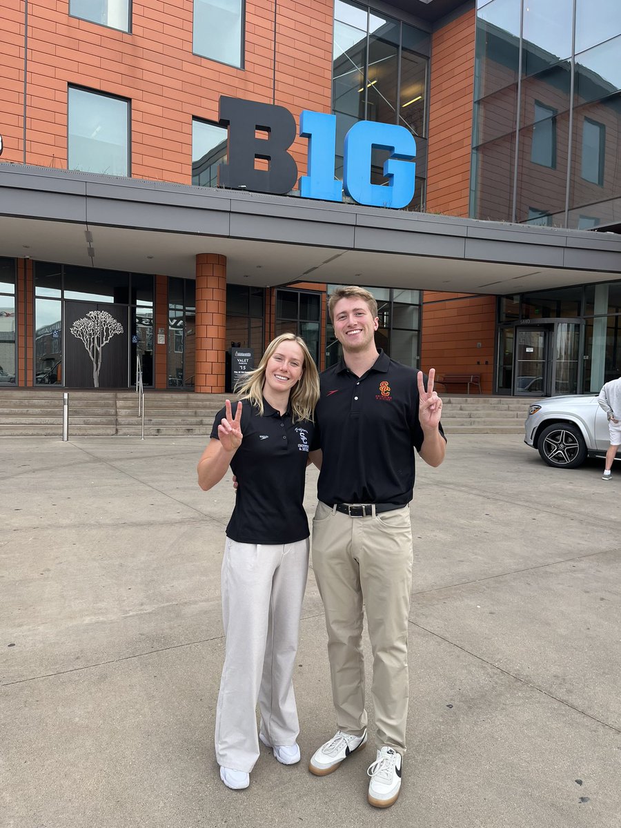 USCswim's tweet photo. Trojans in the 🏠at the B1G Student Athlete Advisory Committee Meeting ✌️ https://t.co/FJ8RKHmy2u