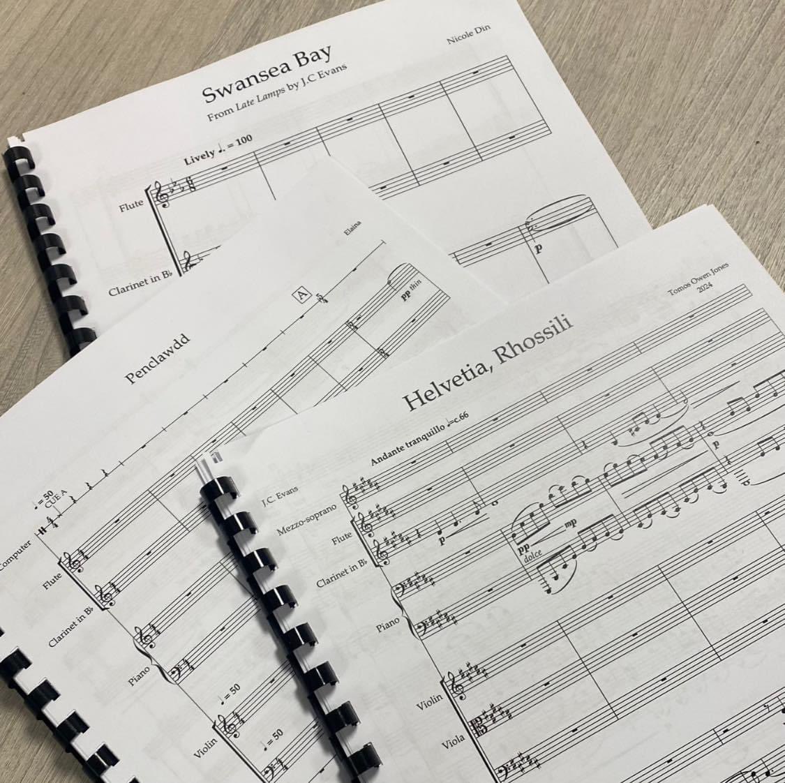 Thrilled to be conducting this June THREE new works by the brilliant Elaina Charalambulous, Tomos Jones, and Nicole Din! This concert will celebrate the words of Swansea poet, J.C. Evans. Hugely grateful to be involved in this special project so close to the #rwcmd community.