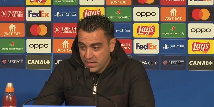 🗣️'Nous venons de battre une des meilleures équipes du monde' 🎙️Xavi 🇪🇸 en conférence de presse ➡️canal-supporters.com/xavi-nous-veno…