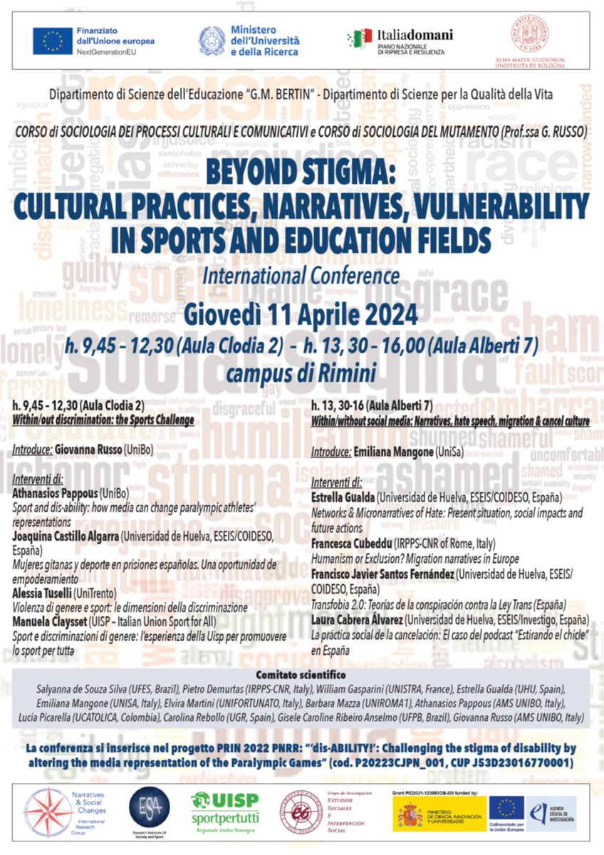 EstrellaGualda's tweet photo. Very Happy to share today in Bologna @Unibo our research on #Networks & #Micronarratives of #HateSpeech #conspiracytheories #NonConspiraHate #COVID19 @UnivHuelva @GrupoESEIS @coideso @uhuetso
@desinfoAND https://t.co/W1daTr5dgi https://t.co/RsrEWChSXy