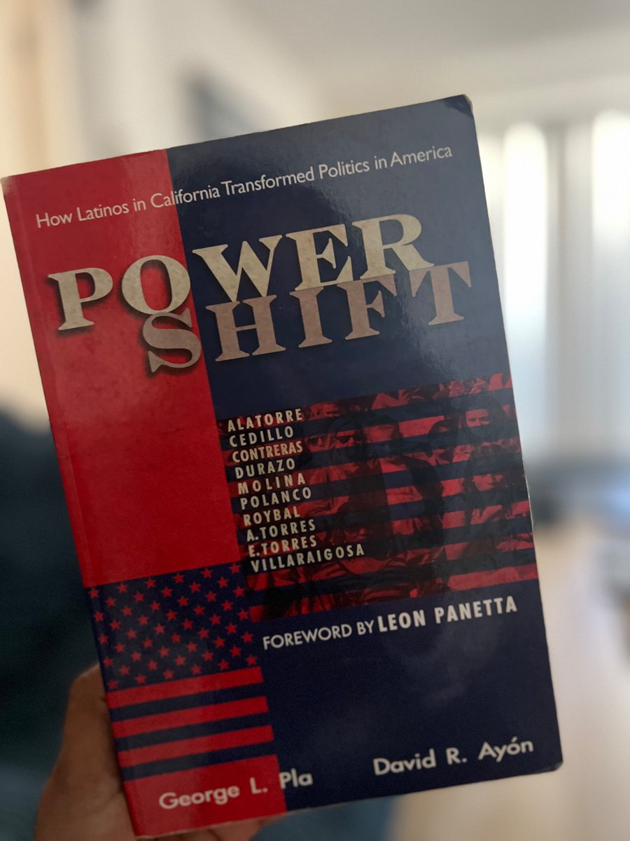 🤓 About to check out this book on how #Latinos in CA transformed the national political landscape. 

#PowerShift