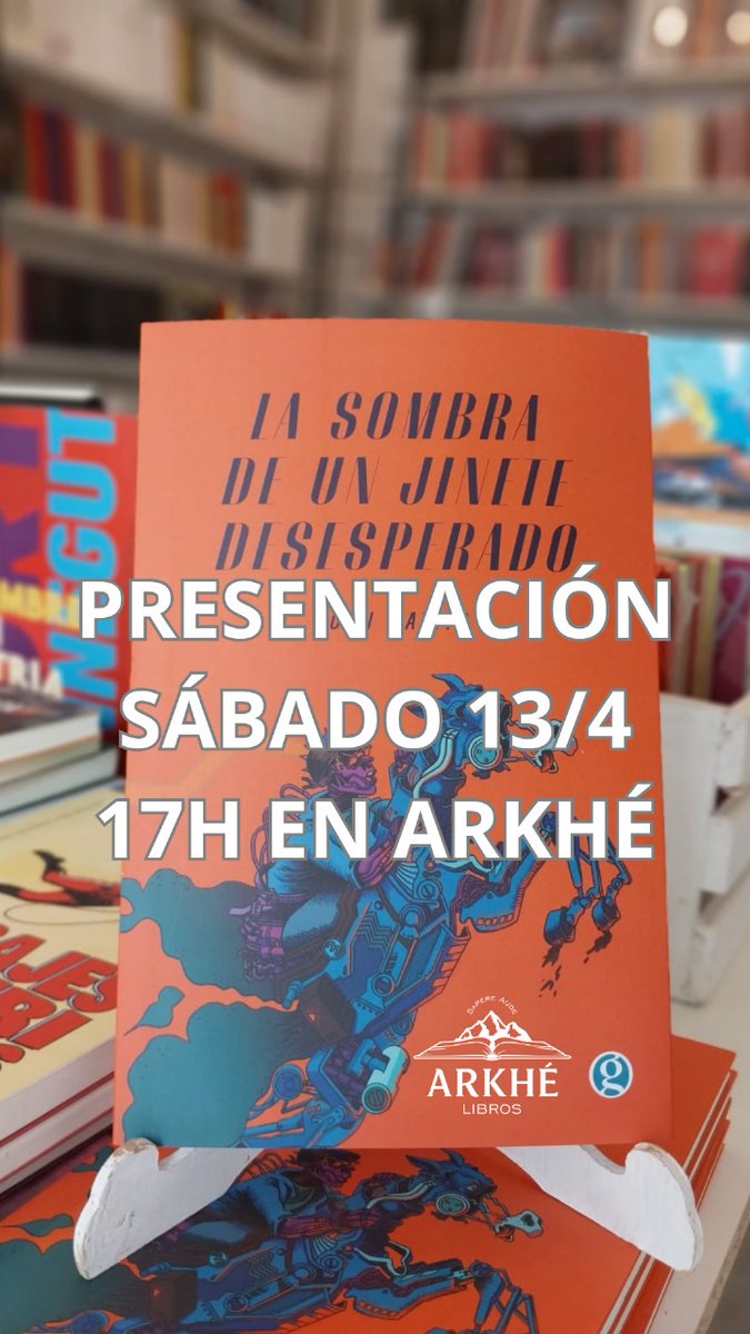 Agendalo! Este sábado a las 5 pm escucharemos en nuestra librería a Juan Mattio y a Flor Canosa quienes nos contarán sobre La sombra de un jinete desesperado y de algunos apuntes sobre una nueva ficción extraña. ¿Qué decís? ¿nos vemos? Te esperamos! 📍Matheu 3610, San Martín