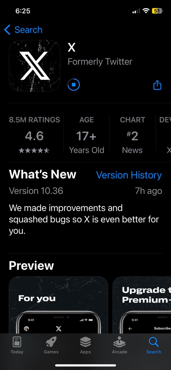 Make sure you are on the latest version of X