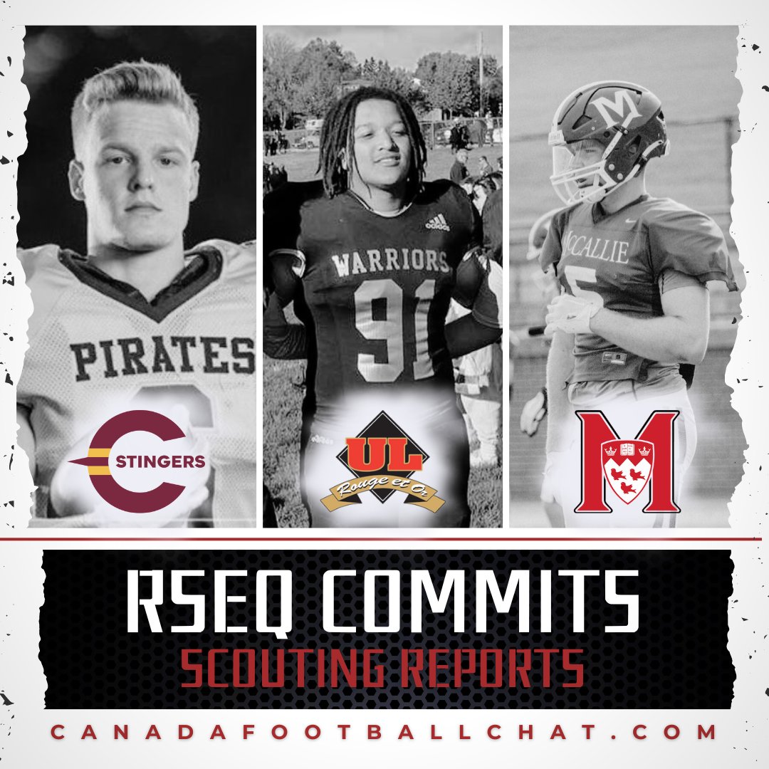 U SPORTS SCOUTING REPORTS 🔎 👤 WR Mikka Thibodeau (Concordia) 👤 DE Alexandre Ouellet (Laval) 👤 LB @PhilBouthot (McGill) READ MORE ➡️ t.ly/aO786 U SPORTS COMMITS 🎓 t.ly/6dY69