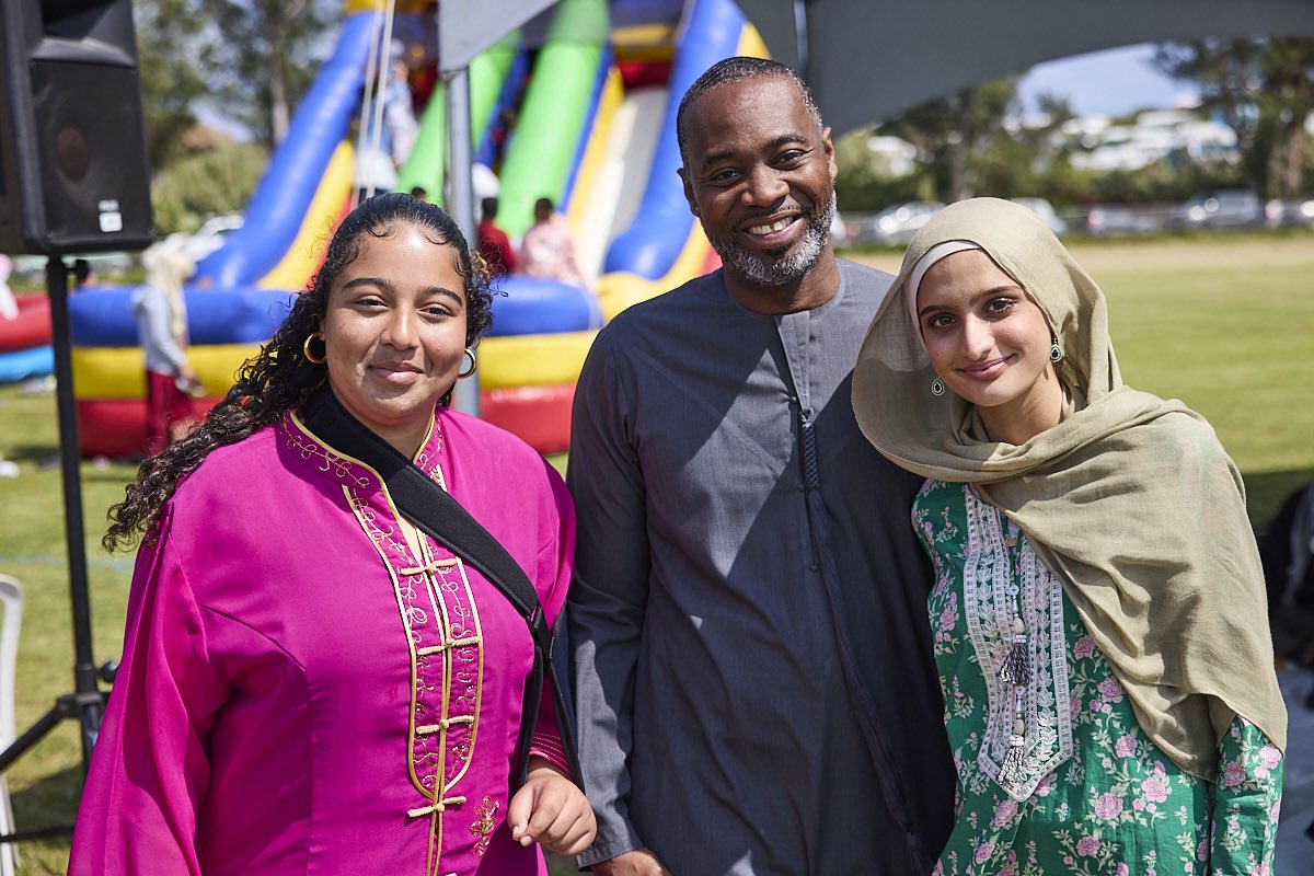 Eid Mubarak to Bermuda’s Muslim Community. Today, as I do each year, I attended an annual Eid al-Fitr celebration at Bernard’s Park to conclude the Holy Month of Ramadan. It was an honour to be welcomed back by Imam Basim Muwwakkil and the Masjid Muhammad Mosque to enjoy the