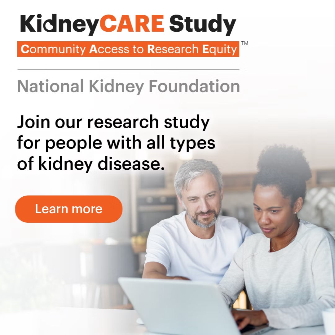 Effective #kidneydisease research needs data and patients can help. Join the KidneyCARE Study to contribute to research that could help all people with kidney disease. Join today at KidneyCareStudy.org.