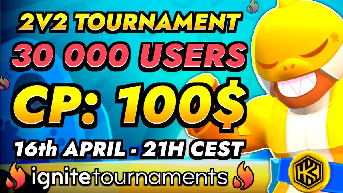 Our 30K Igniters Celebration with @HanekiEsport is coming up next week! 🔥 📅 April 16th - 12PM PT 👊 #BrawlStars - 2v2 💸 $100 Prize - Free Entry To enter, download the Ignite Tournaments app and head to the 'Tournaments' page! 🔗 ignitetournaments.io/3VR9FfS