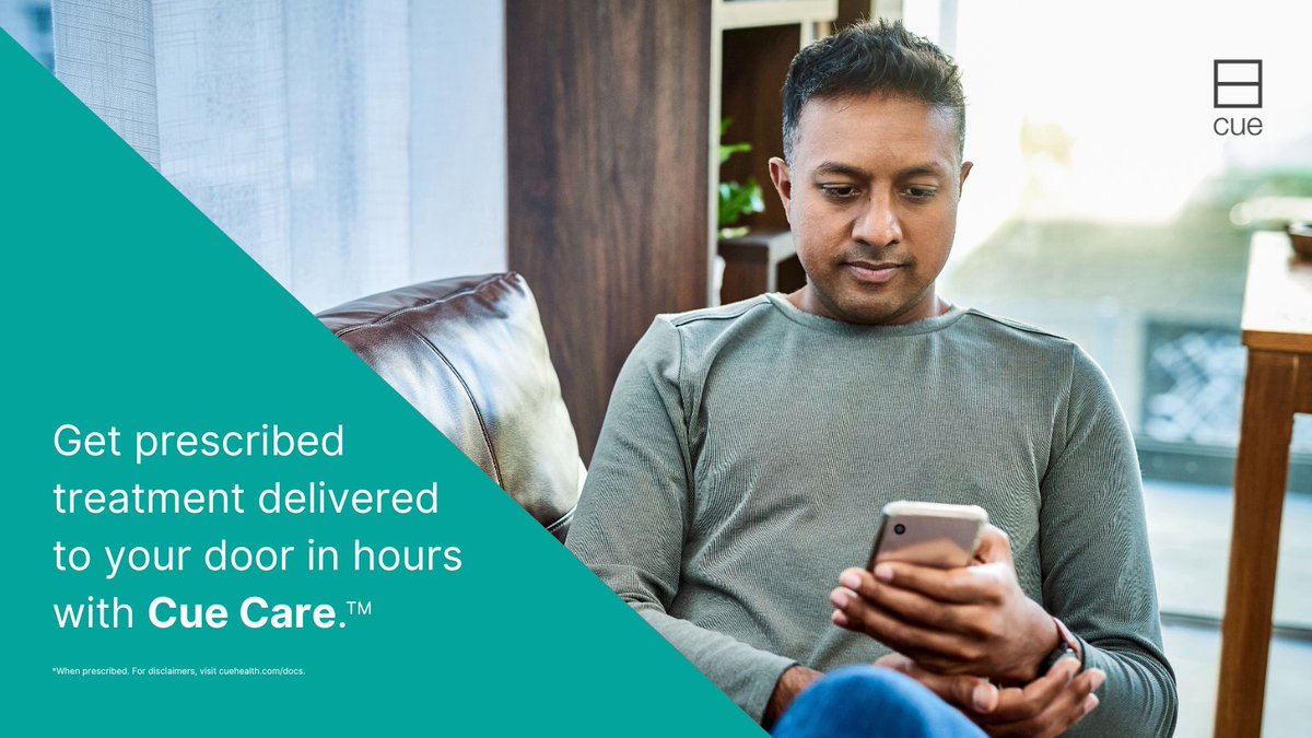 You have questions about your health. We have answers. With Cue Care, you can access on-demand telehealth, and get treatment delivered right to your door. Learn more: spr.ly/6015wcflv