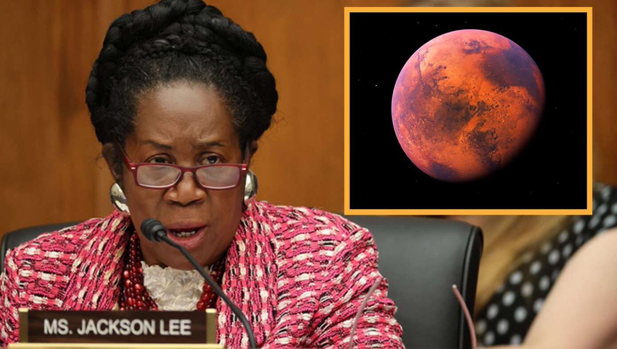 Sheila Jackson Lee Asks Why Elon Musk Wants To Colonize Mars Since It’s Just A Giant Ball Of Spaghetti Sauce buff.ly/3UcHVkE