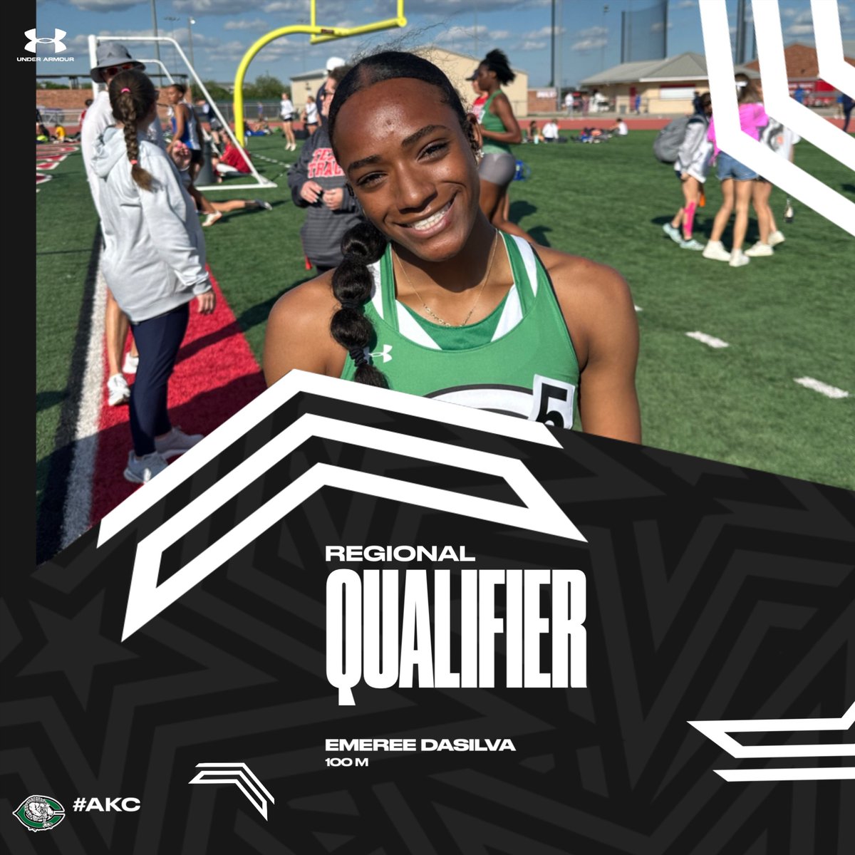 Congratulations to Lady Gobbler Emeree Dasilva!  She is the area champion in the 100 and will compete at Regional in Kingsville next weekend!