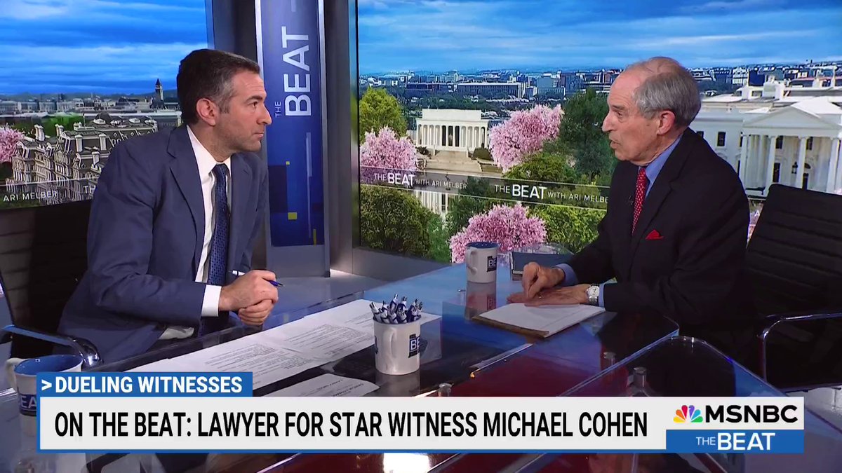 Lanny Davis, legal advisor for Trump trial witness Michael Cohen, joins The Beat.
