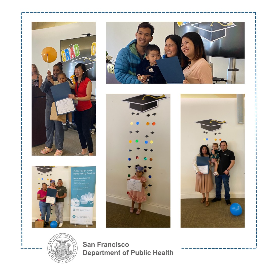 Today, 18 families graduated @SF_DPH’s Nurse-Family Partnership program for first-time parents! They’ve been working with a Public Health Nurse since these babies were in the womb, getting support via home visits with prenatal care, lactation, & help connecting to services.