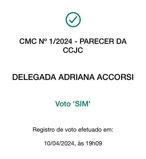 Votei sim! 

Acabo de votar pela manutenção da prisão do Deputado Brazão, o acusado de ser mandante dos assassinatos de Marielle e Anderson! Impunidade NÃO!
