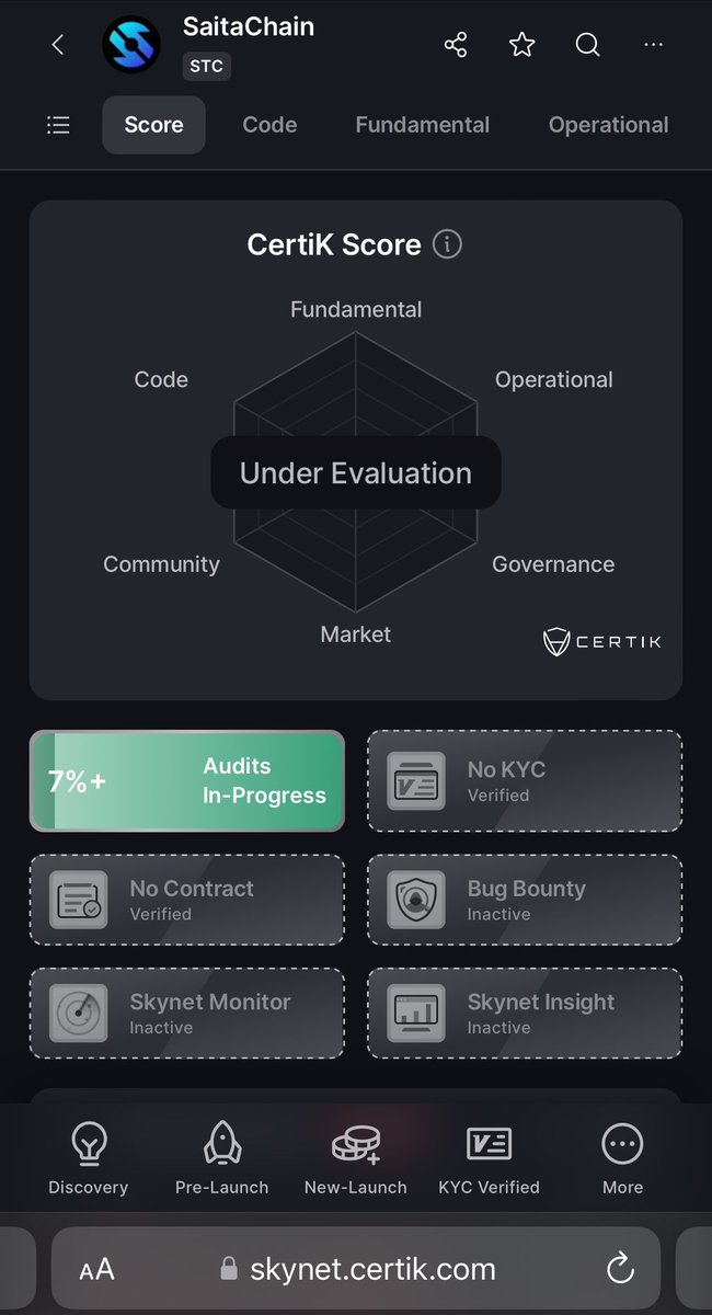mannythehitman's tweet image. We are moving @CertiK 

SECURITY FIRST 

#Blockchain #Certik #Saitachain