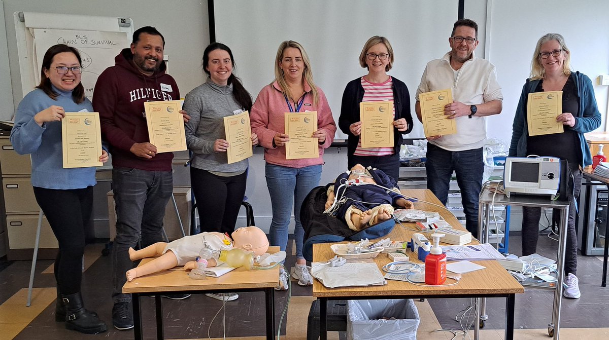 Another successful AHA PEARS course today in OLOL. Staff from the Paediatric unit , Adult ED and Paeds ED attended. Great participation and excellent reviews. Thanks All.