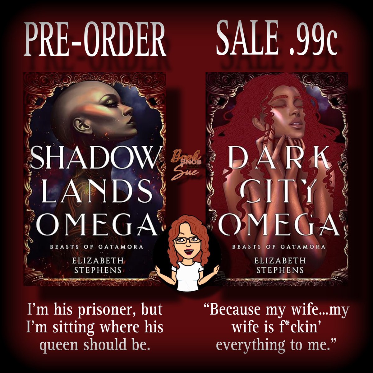 🚨PRE-ORDER & SALE🚨 4/18/24 #ShadowlandsOmega by @estephensauthor Beasts of Gatamora Book 2 Amazon Universal ##ad books2read.com/u/3RY70L 💲SALE .99c💲 #DarkCityOmega by #ElizabethStephens #BeastsOfGatamora Book 1 Amazon Universal books2read.com/u/bpYzEE