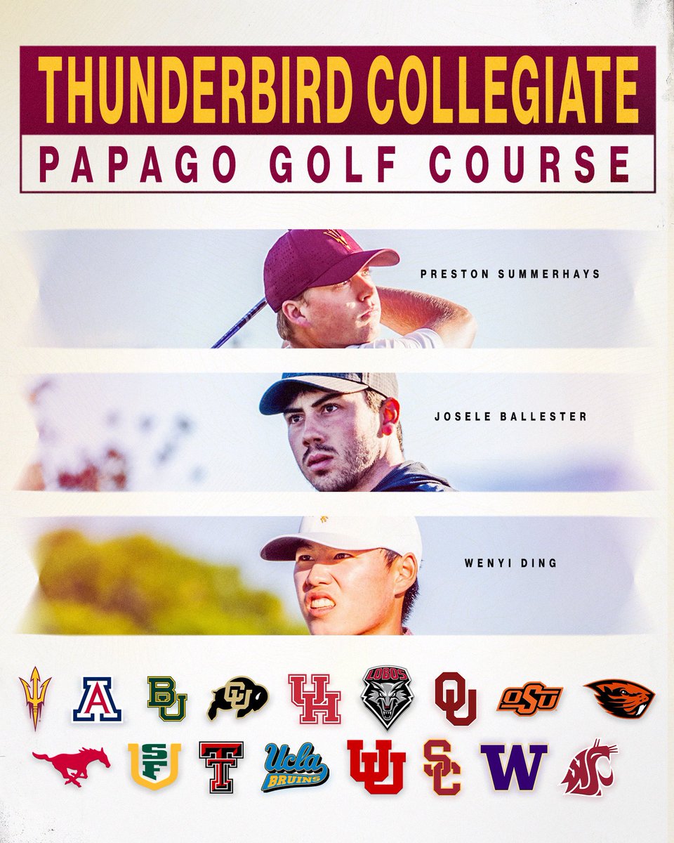 The 2024 Thunderbird Collegiate 🗓️ Friday-Saturday 📍Papago Golf Course #ThunderbirdCollegiate
