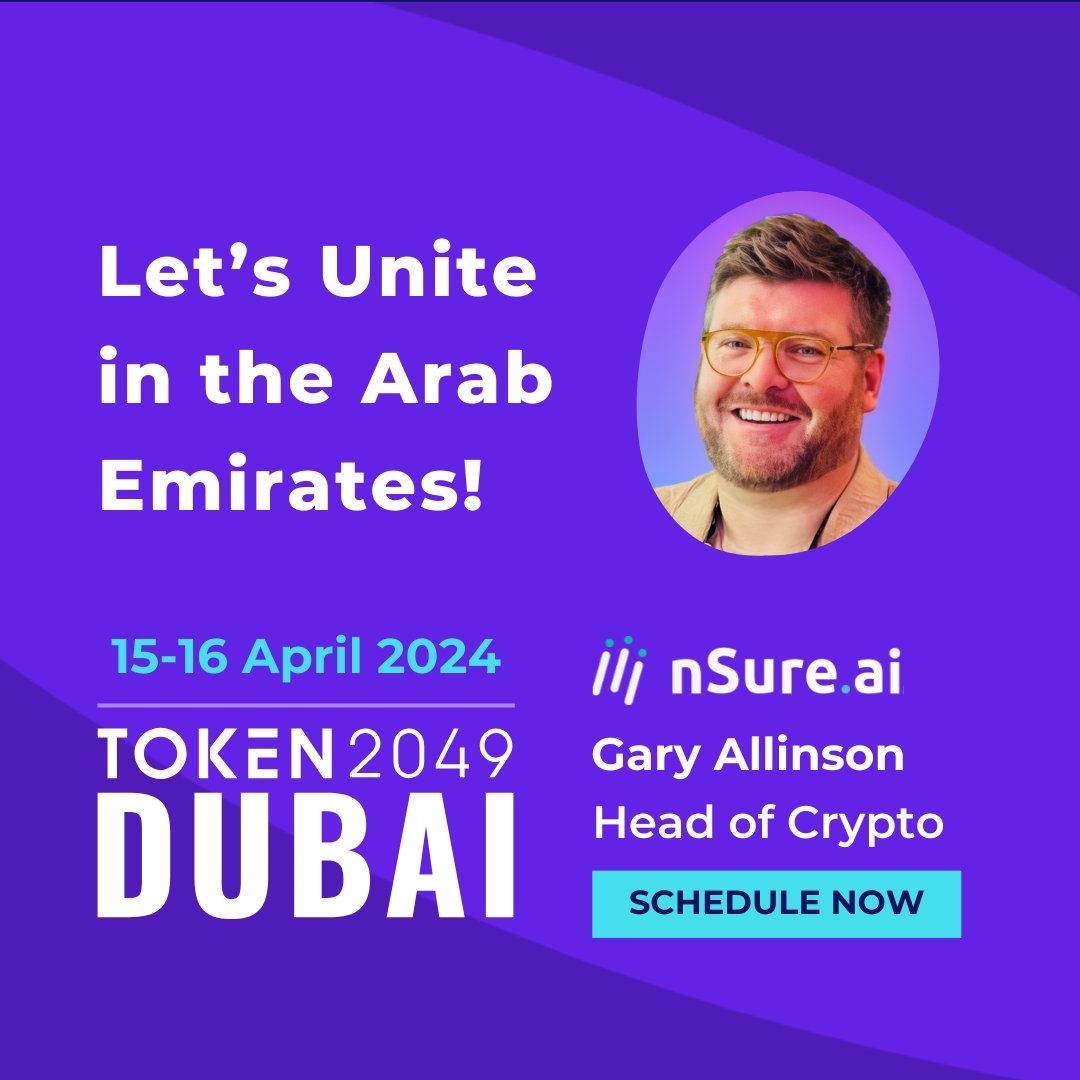 April 15–16 🚨 Meet <a href="/nSureai/">nSure.ai</a> at #TOKEN2049. Our #fraud detection #AI does more than cut decline rates and boost revenue – we help #Web3 companies streamline onramps and offer instant delivery of goods. 🦾Click to connect with <a href="/paymentschief/">Gary Allinson</a>📅 hubs.li/Q02stYmW0