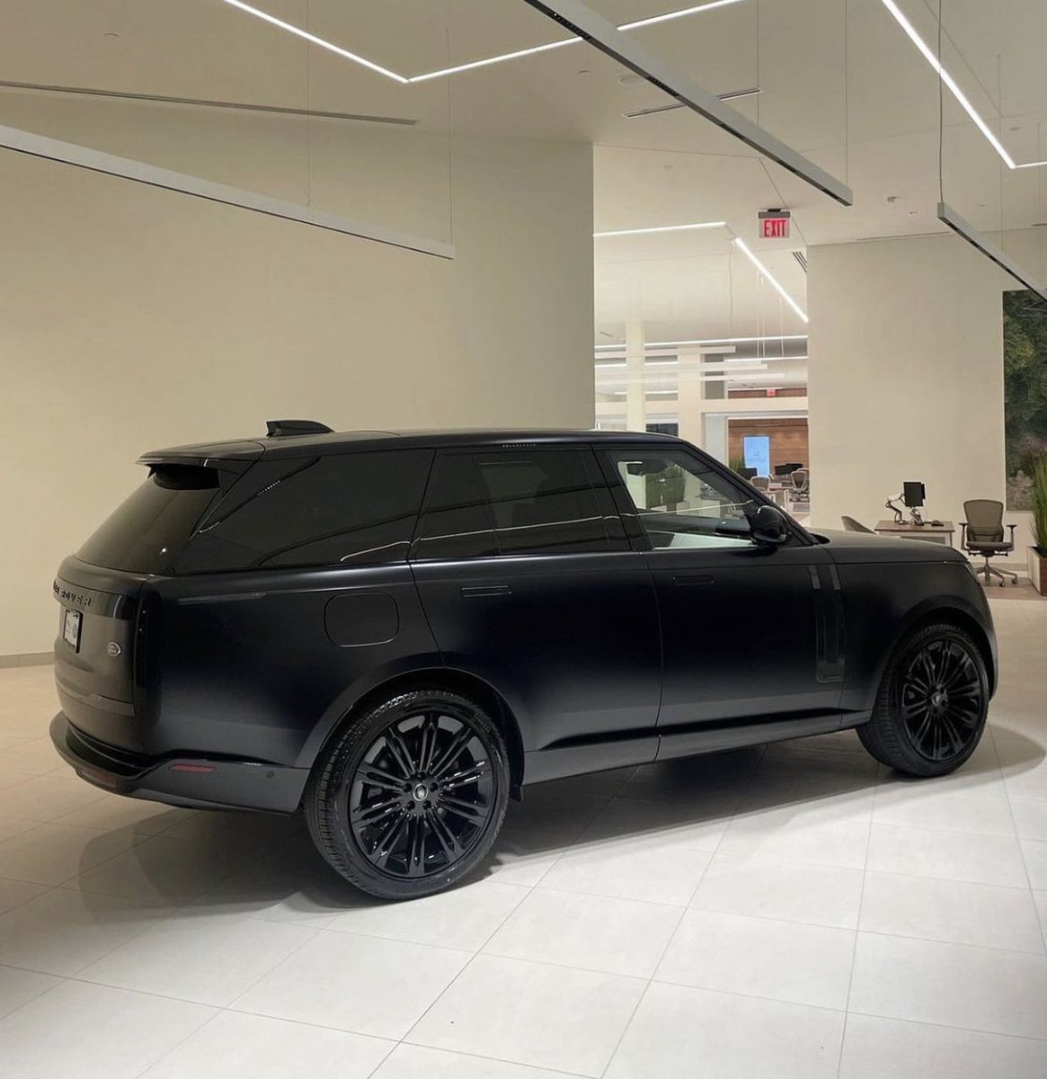 murdered out Rover.