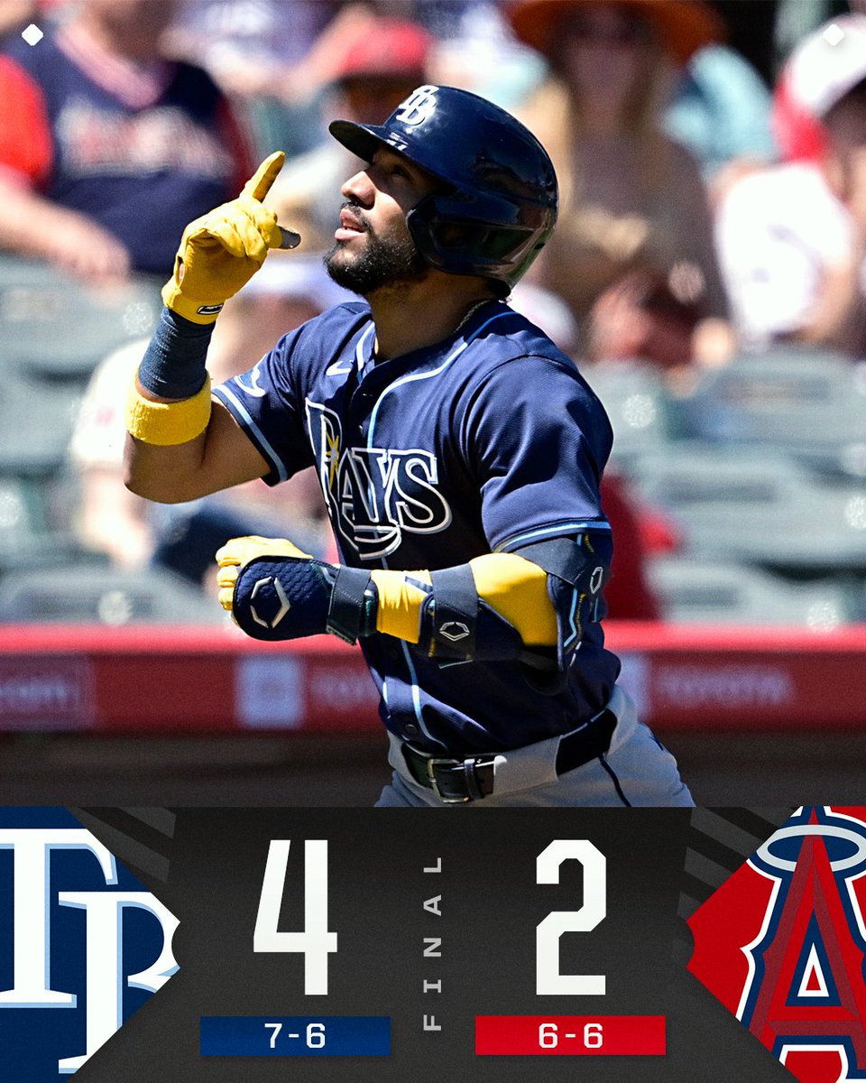 José Caballero and @RaysBaseball take the series in Anaheim!