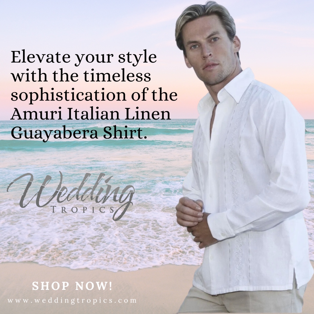 WeddingTropics's tweet image. Elevate your style with the timeless sophistication of the Amuri Italian Linen Guayabera Shirt: a symbol of refined elegance for any occasion, ensuring you stand out in the crowd. 👔✨ 

Elevate your wardrobe today!

🌐 weddingtropics.com

#CoastalFashion #BeachEssentials