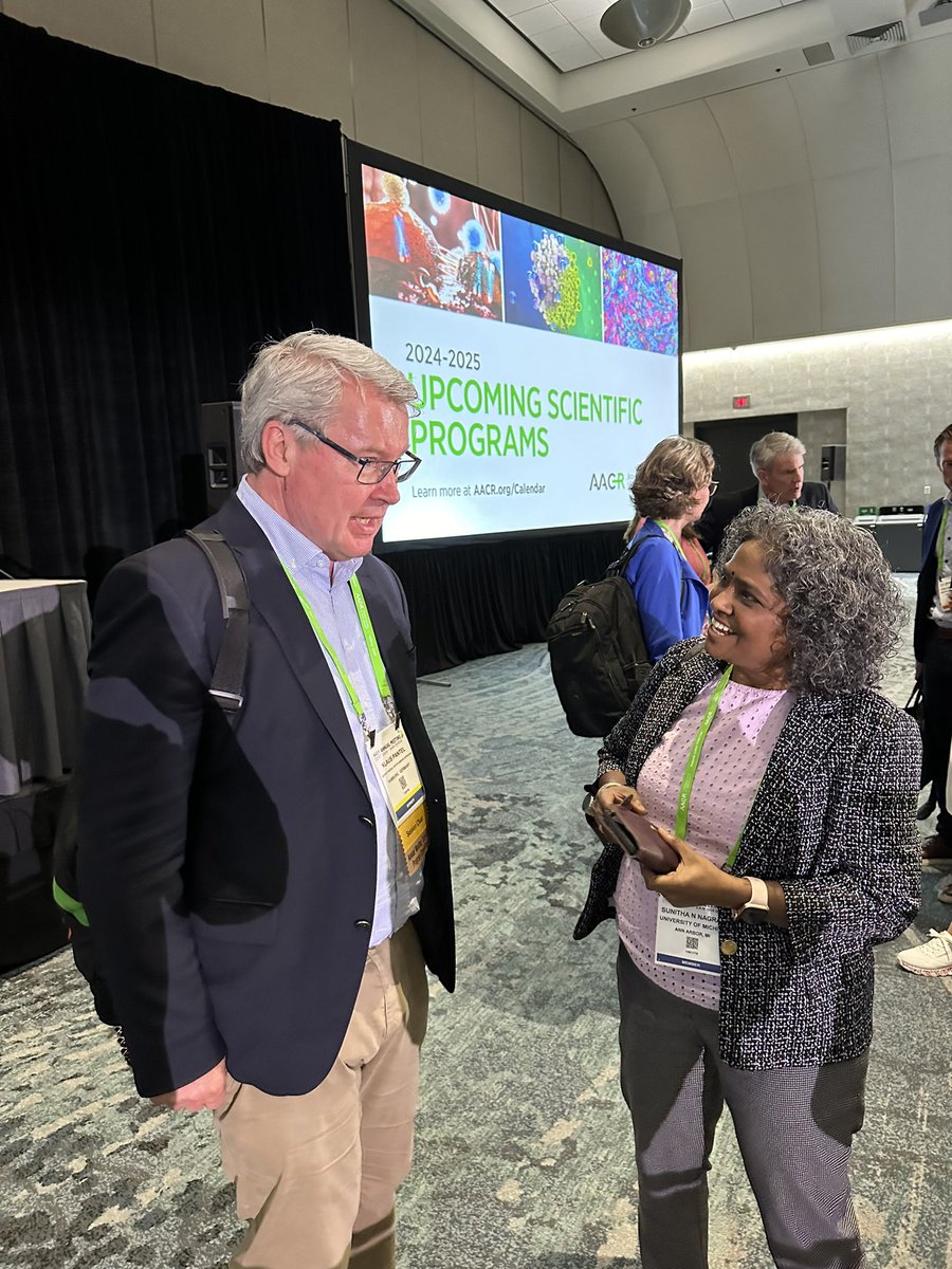 Best thing about attending conferences is not only sharing science but also meeting friends who share same passion. Great seeing you Klaus and Catherine <a href="/AACR24/">AACR</a>