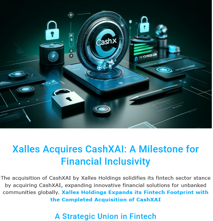 A Strategic Union in Fintech $XALL & #CashX

tradersque.com/xalles-holding…

#Fintechnews #Investing #Smallcaps #Funding