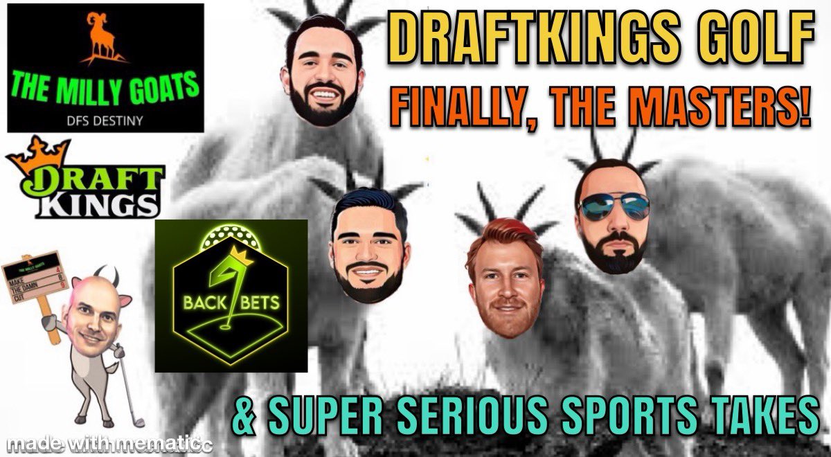 ATTENTION!! Tonight 9:30pm/EST The Maestro of The Masters, the Mozart of models, @TheModelManiac Joins us for Golf at Augusta! 🏌🏼‍♂️The G.U.Y.S Picks ⛳️ PGA #DraftKings 🫡 Salute Your Sports 🤬 How Dare You’s (YT)📺: t.ly/a5XQ8 (Rumble)📺: t.ly/JiROp