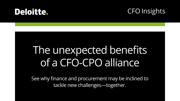 This CFO Insights explores how a new kind of collaboration between #procurement and #finance departments may boost business resilience. deloi.tt/3TAUAgX