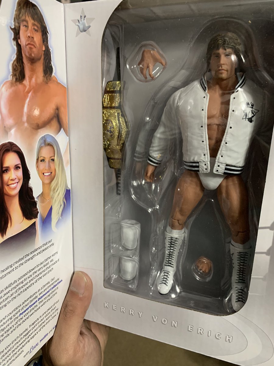 Just got my powertown Kerry Von Erich figure from @_PowerTown 
Looks very awesome in person. #powertownwrestling
