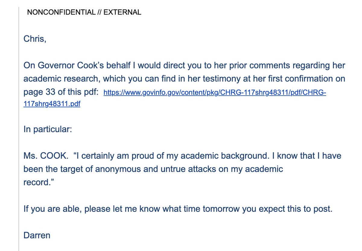 NEWSFLASH: Through a spokesman, Federal Reserve governor Lisa Cook responds to plagiarism allegations by reiterating that she is 'proud of [her] academic background,' which includes numerous papers riddled with apparent plagiarism, duplicated language, and methodological errors.
