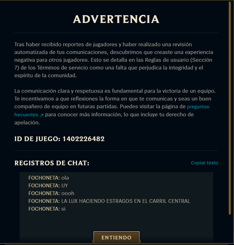 uy, LA LUX HACIENDO ESTRAGOS EN EL CARRIL CENTRAL