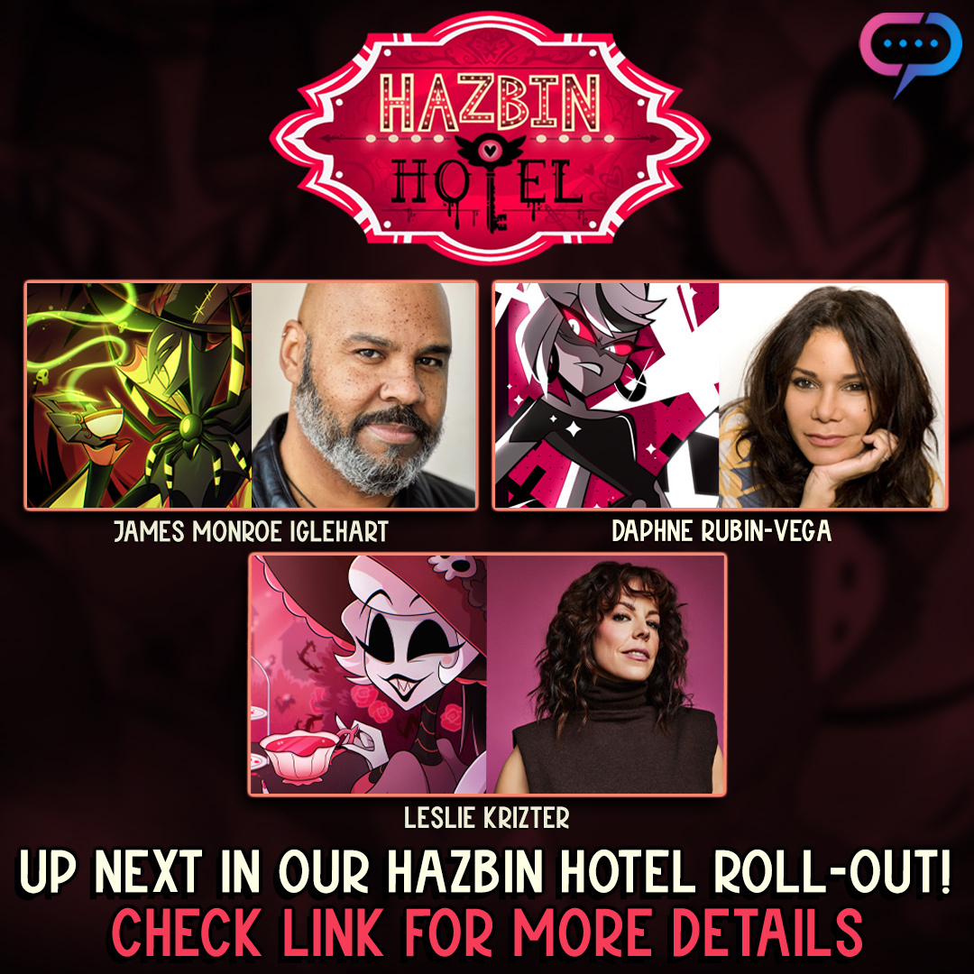 Overlords Unite! This week in Streamily's Hazbin Roll-Out, welcome Zestial, Rosie, and Carmilla, played by the fabulous James Monroe Iglehart, Leslie Kritzer, and Daphne Rubin-Vega. Grab these exclusive prints - signed LIVE - before hell freezes over! hubs.la/Q02svcFq0