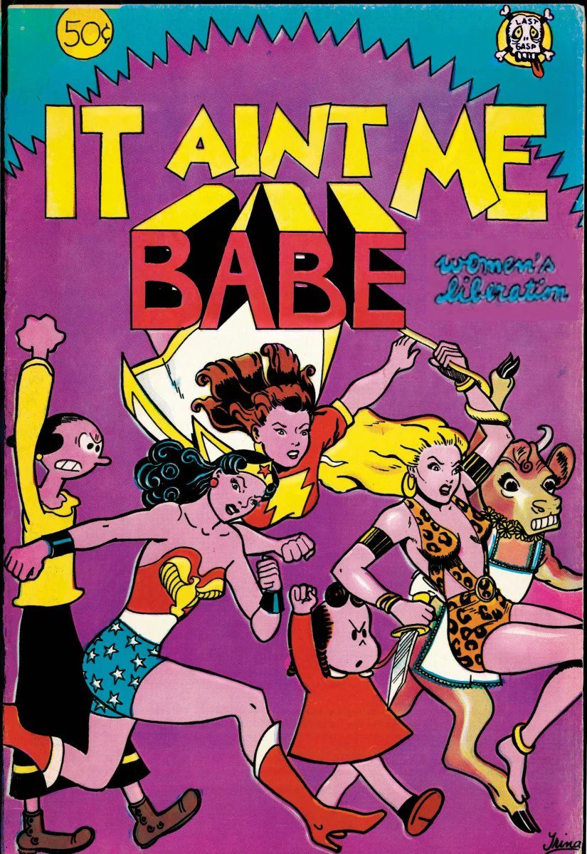 The fact that we just lost Ramona Fradon and now Trina Robbins feels like a twist of the knife. Trina was a pioneer in every sense of the word, the woman behind the first all-woman comic 'It Ain't Me Babe Comix' in 1970 and she kept that energy for the rest of her life.