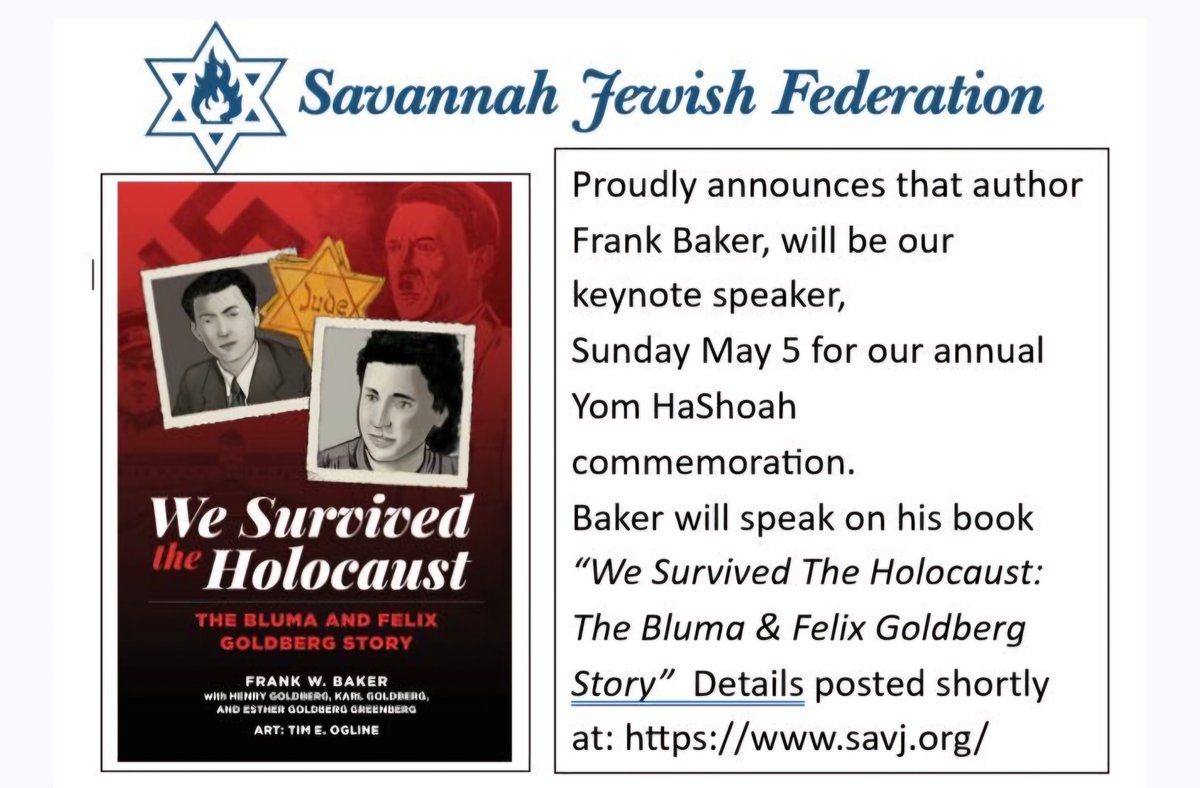 Honored to accept this invitation for May 5, YOM HASHOAH wesurvivedtheholocaust.com #holocausteducation