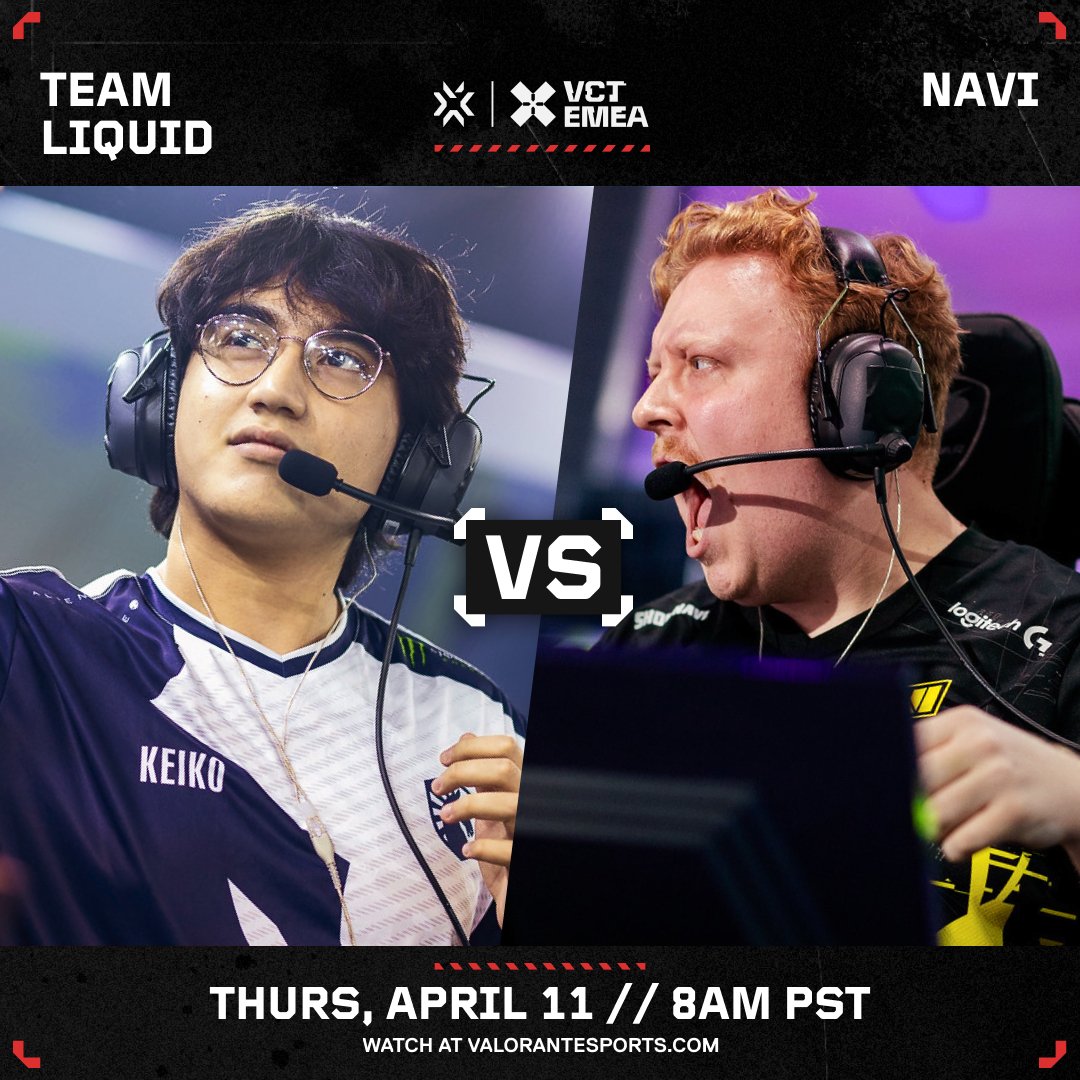 Tomorrow @LiquidValorant and @natusvincere face off in Stage 1! Don't miss this banger at valorantesports.com