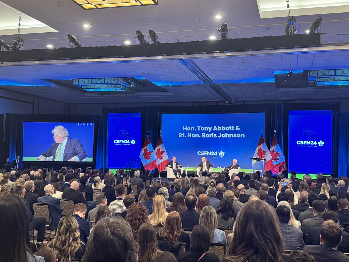 Amazing kick off to the @canstrongfree conference with @HonTonyAbbott and @BorisJohnson So excited for the incredible panels and keynotes to come this week 🇨🇦🇨🇦🇨🇦