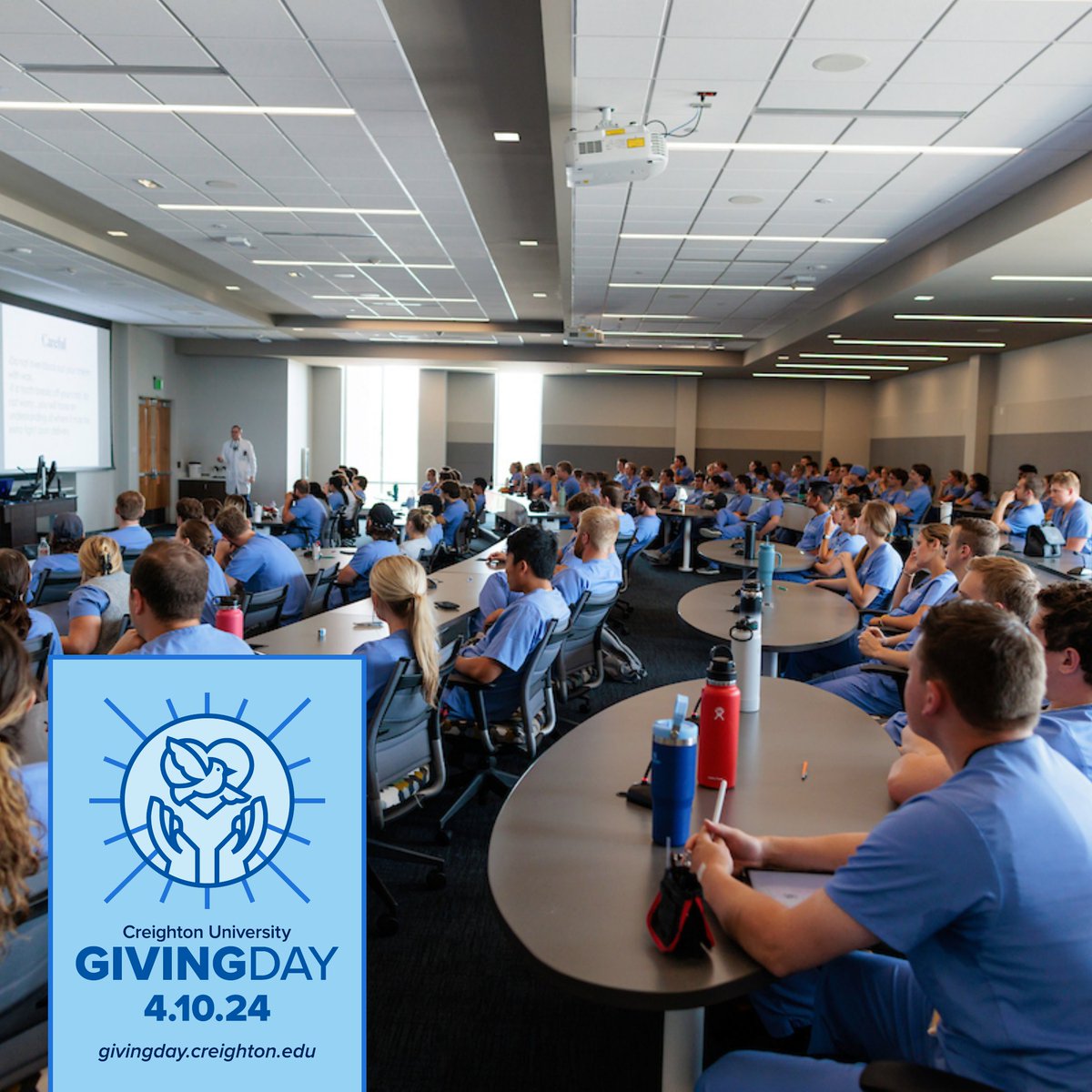 We’re almost to our goal of 75 donors! Make a gift of any size to the School of Dentistry to help us unlock an additional $10,000! #JaysGive givingday.creighton.edu/pages/school-o….